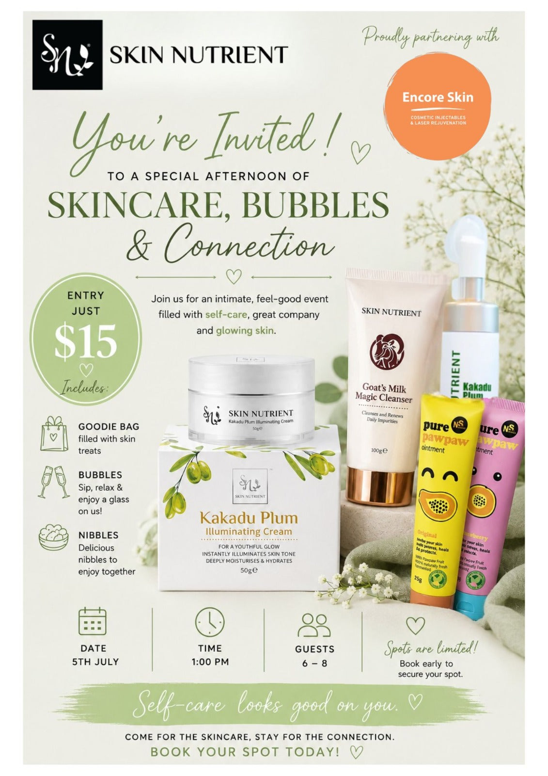 Skncare, Bubbles and Connection