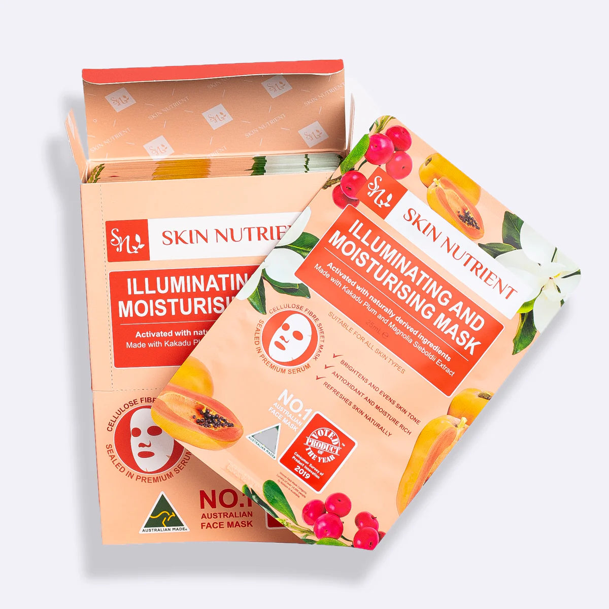 Illuminating and Moisturising Face Mask (Box of 12)